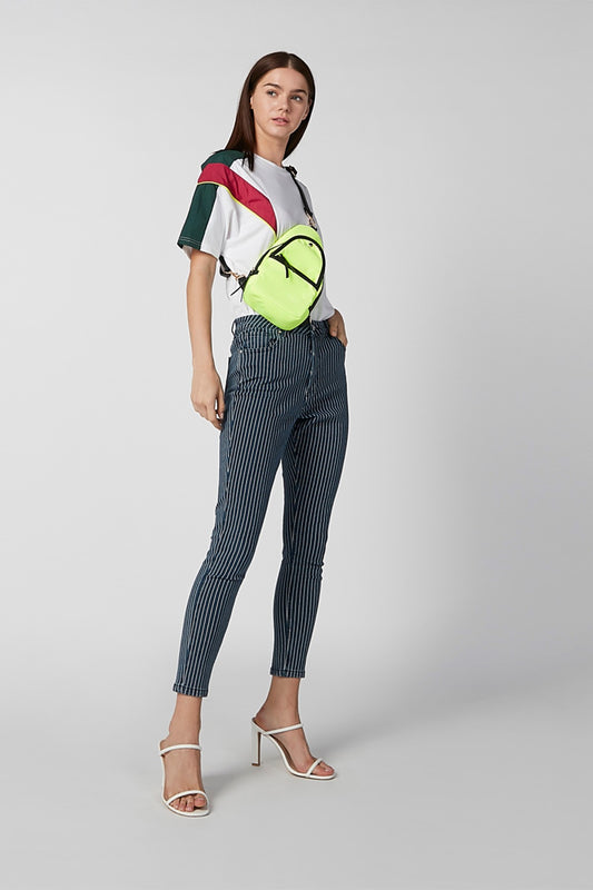 Printed T-shirt with Round Neck and Short Sleeves