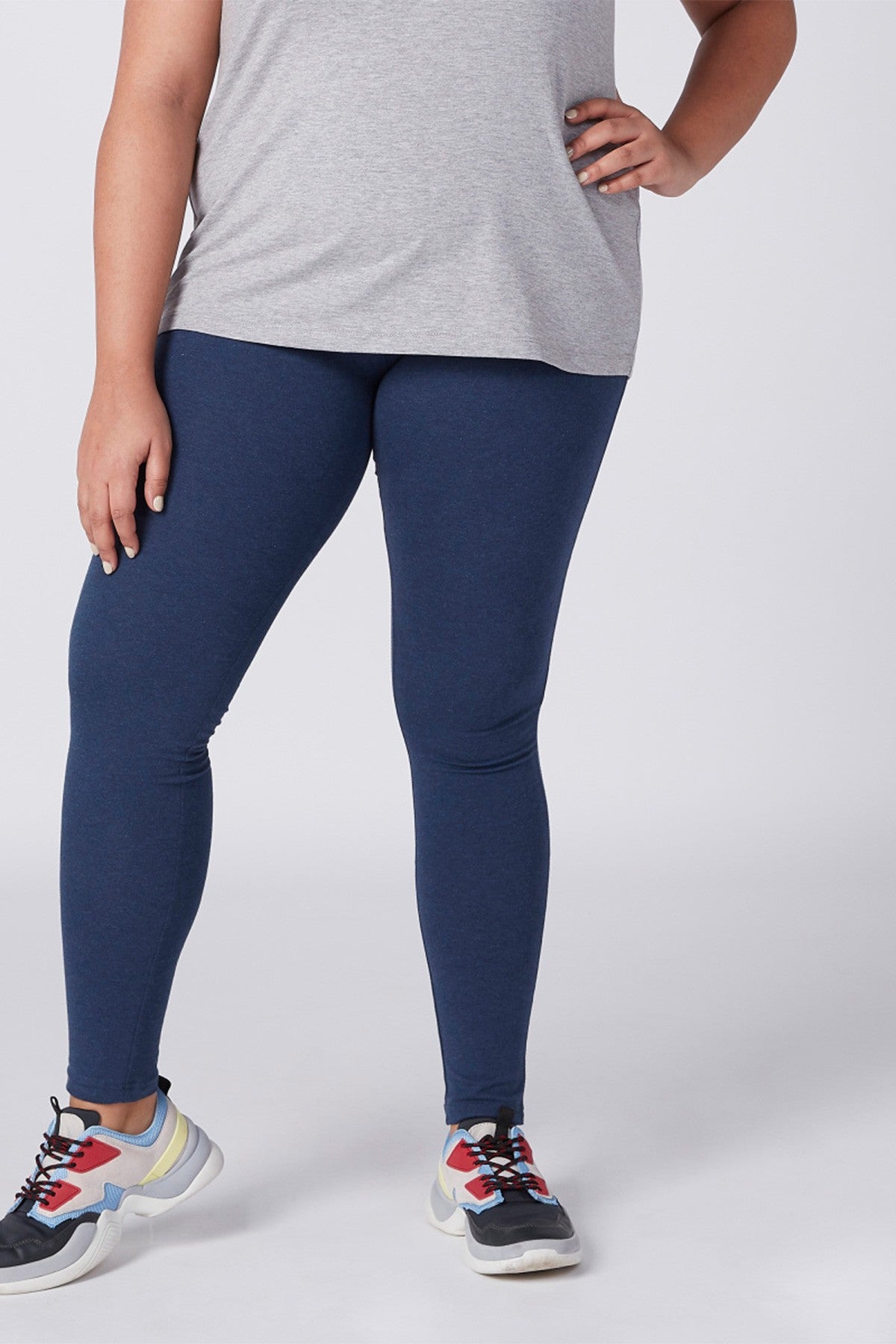 Skinny Fit Full Length Plain Flexi Waist Jeggings with Pocket Detail
