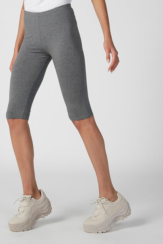 Plain 3/4 Leggings with Elasticised Waistband