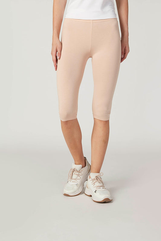Plain 3/4 Leggings with Elasticised Waistband
