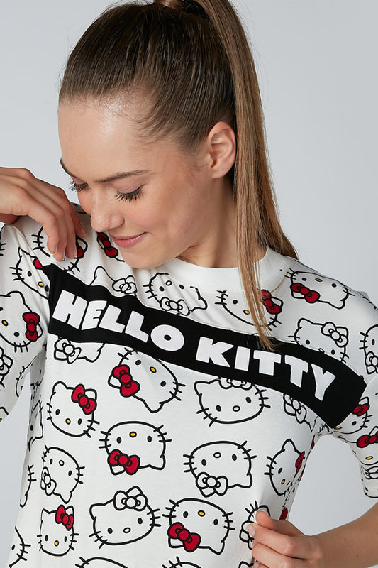 Printed T-shirt with Round Neck