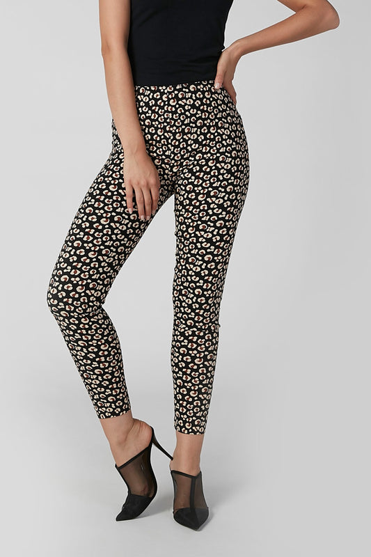 Printed Treggings with Elasticised Waistband