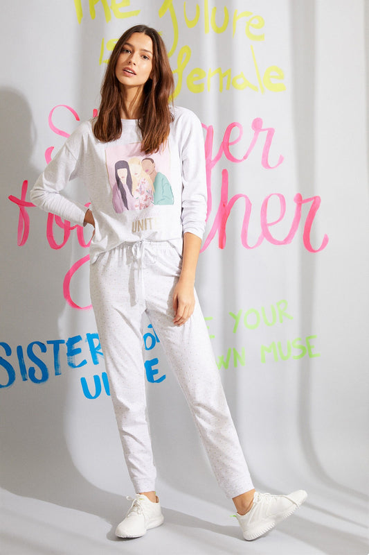 Long White Organic Cotton Pyjamas