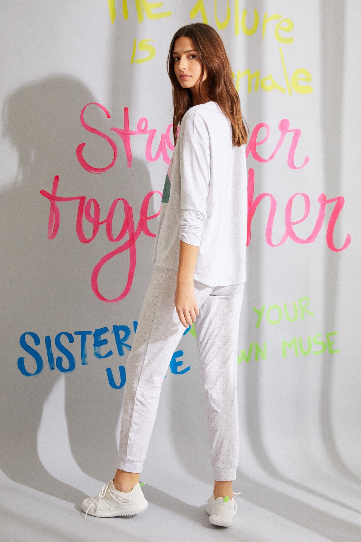 Long White Organic Cotton Pyjamas