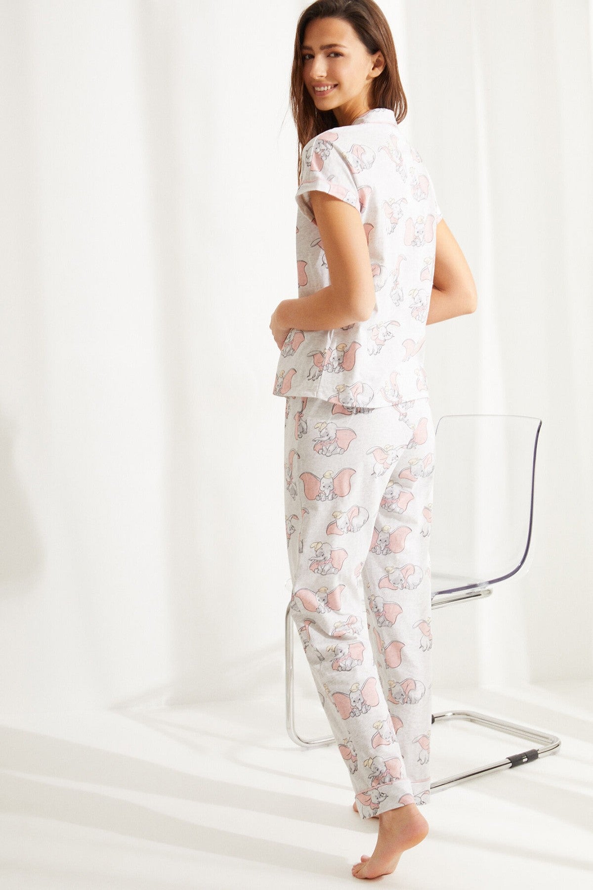 Grey Dumbo Classic Capri Pyjamas