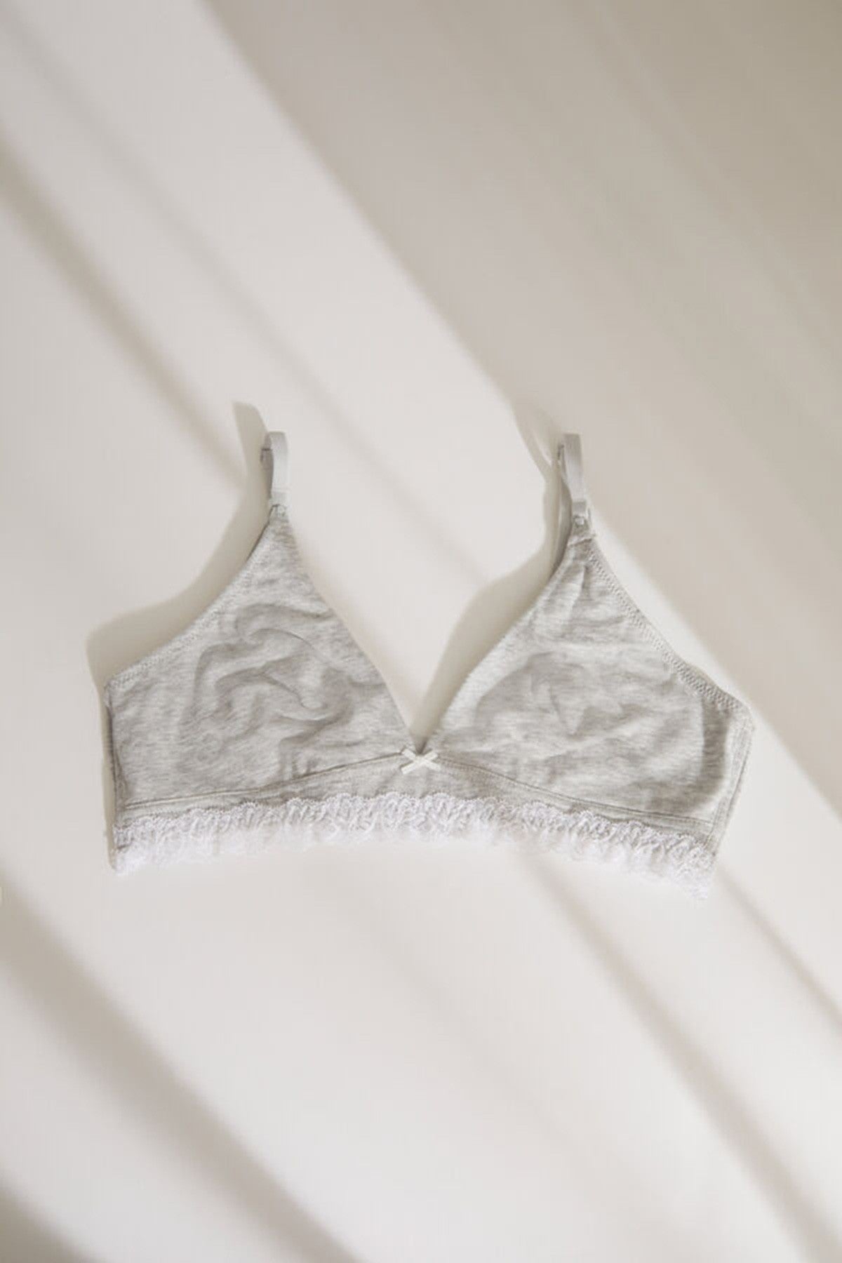 NATURAL Grey Triangle Maternity Bra