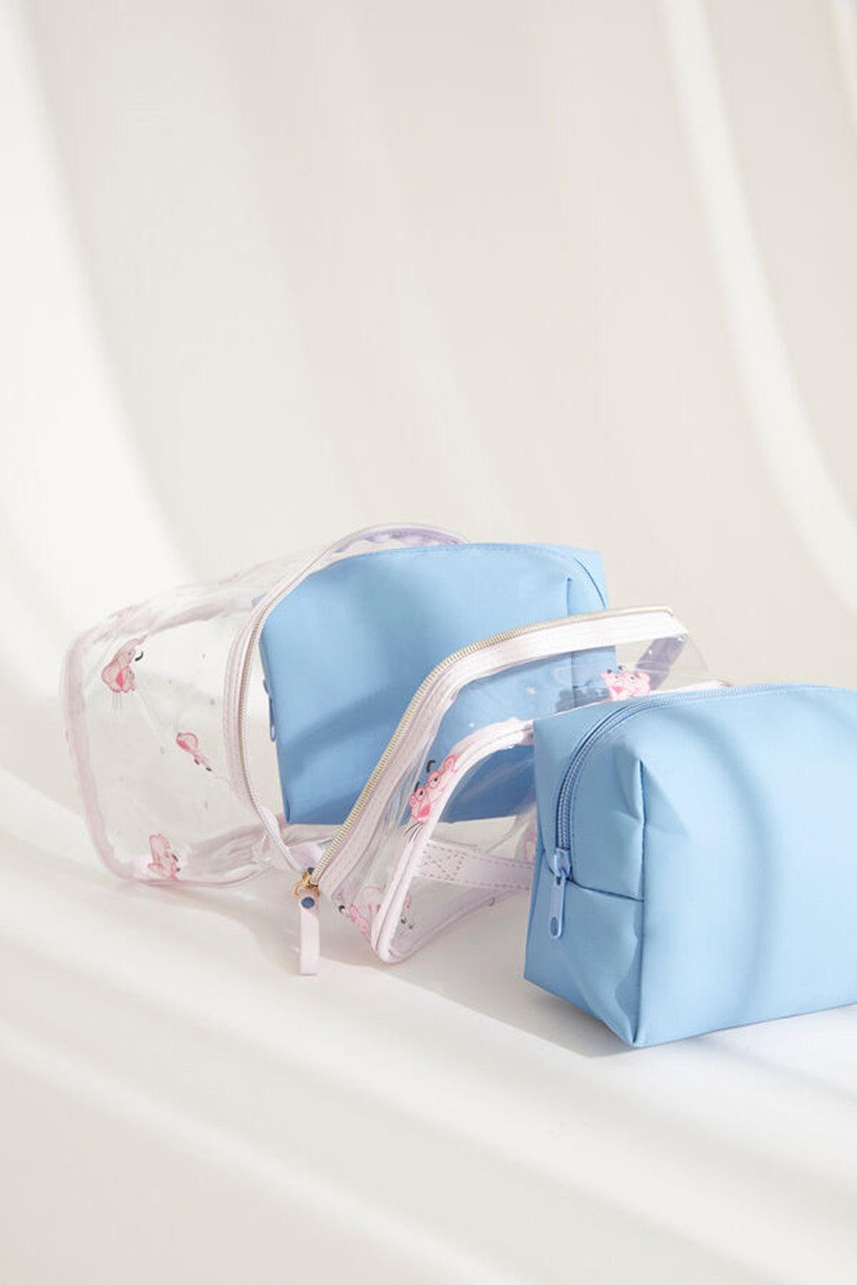 Pack Of 3 Pink Panther Vanity Cases