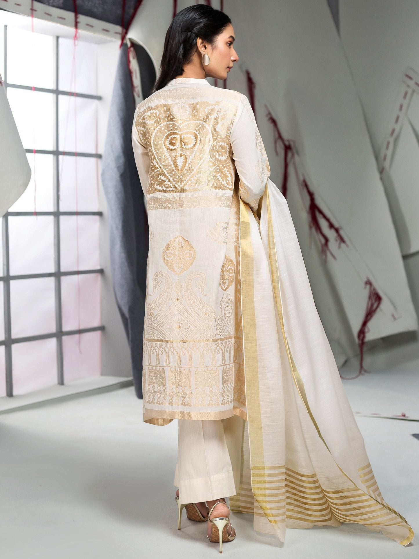 2-Pc Jacquard Suit
