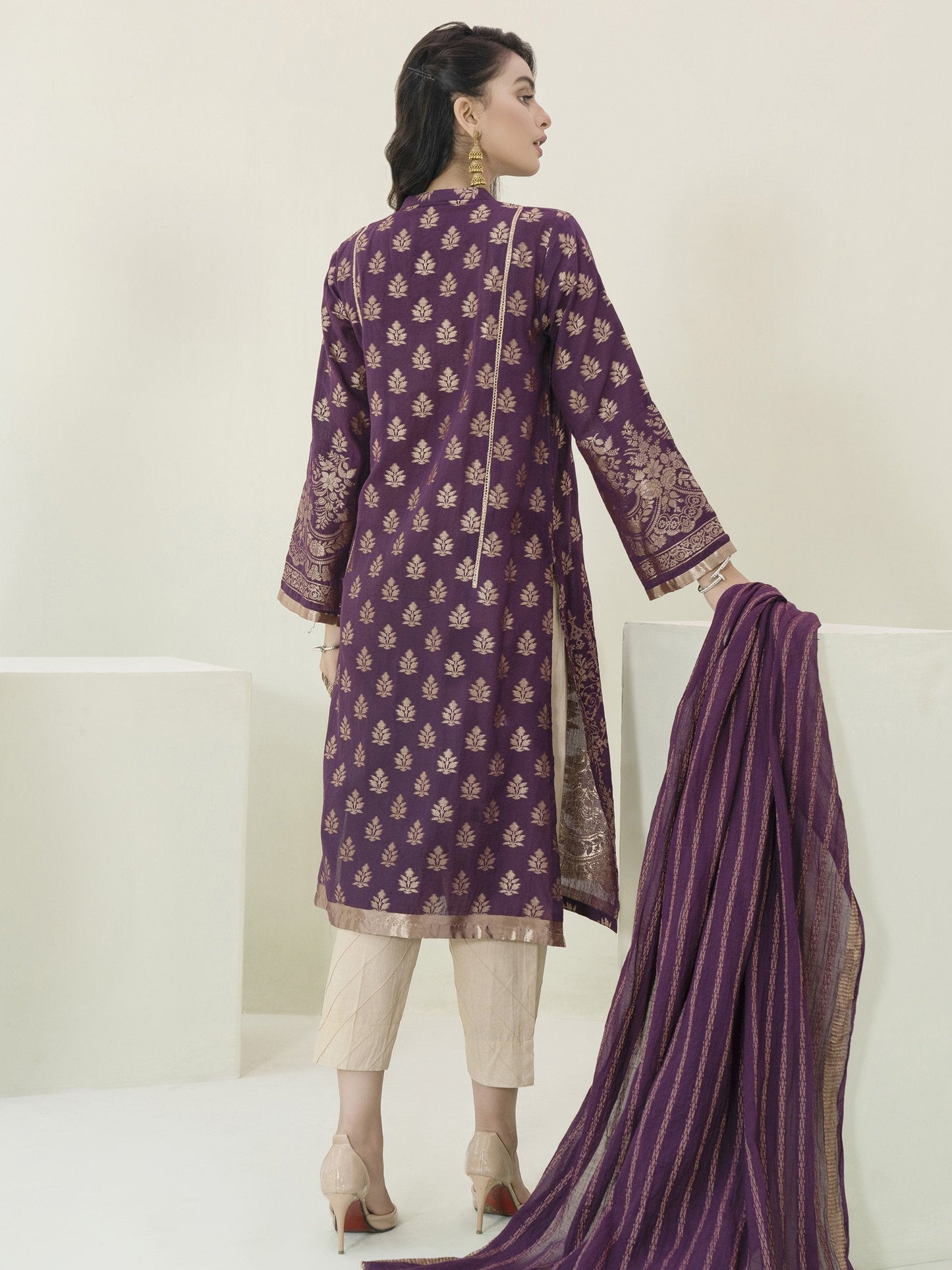 2-Pc Jacquard Suit
