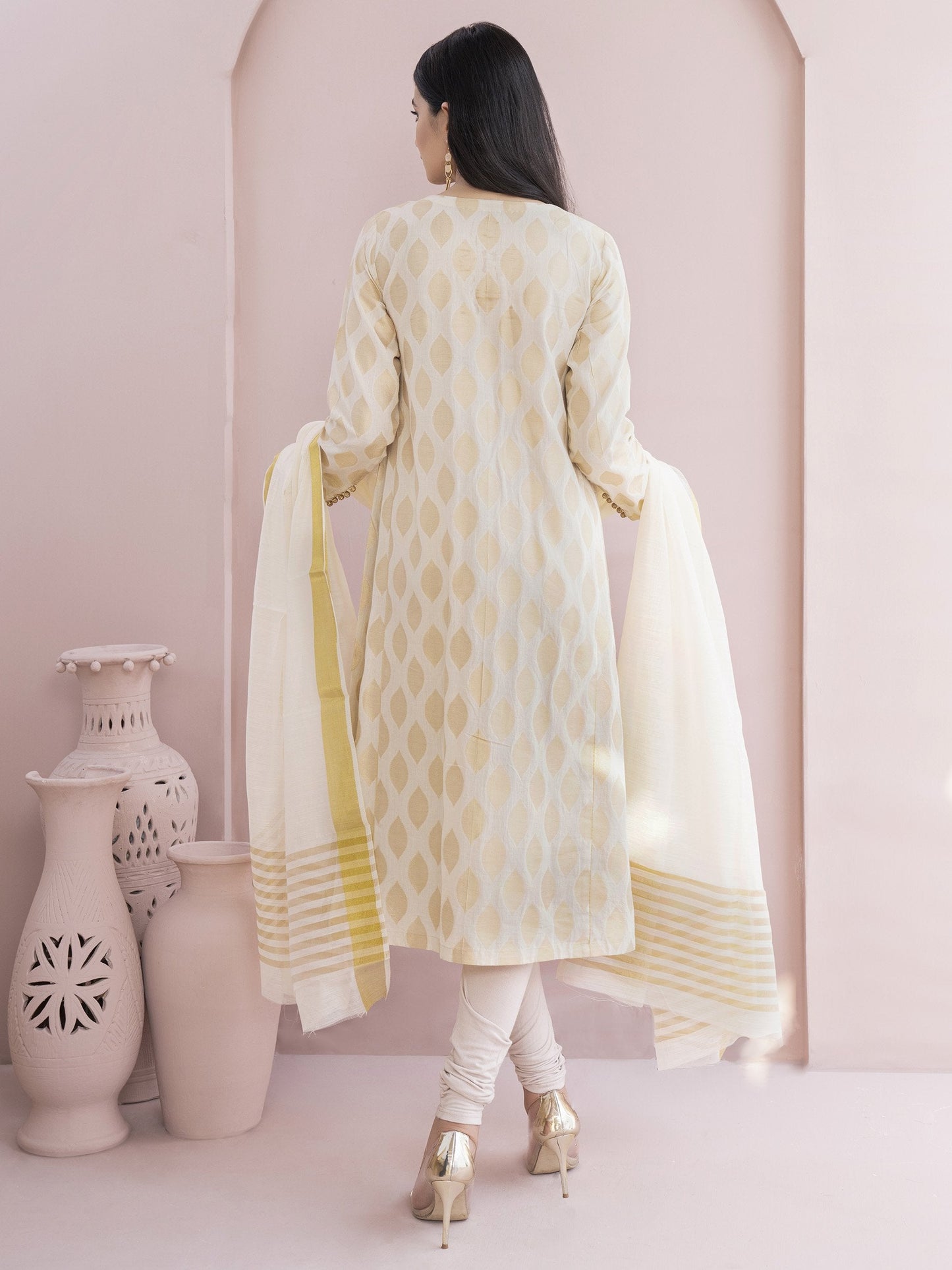 2-Pc Jacquard Suit