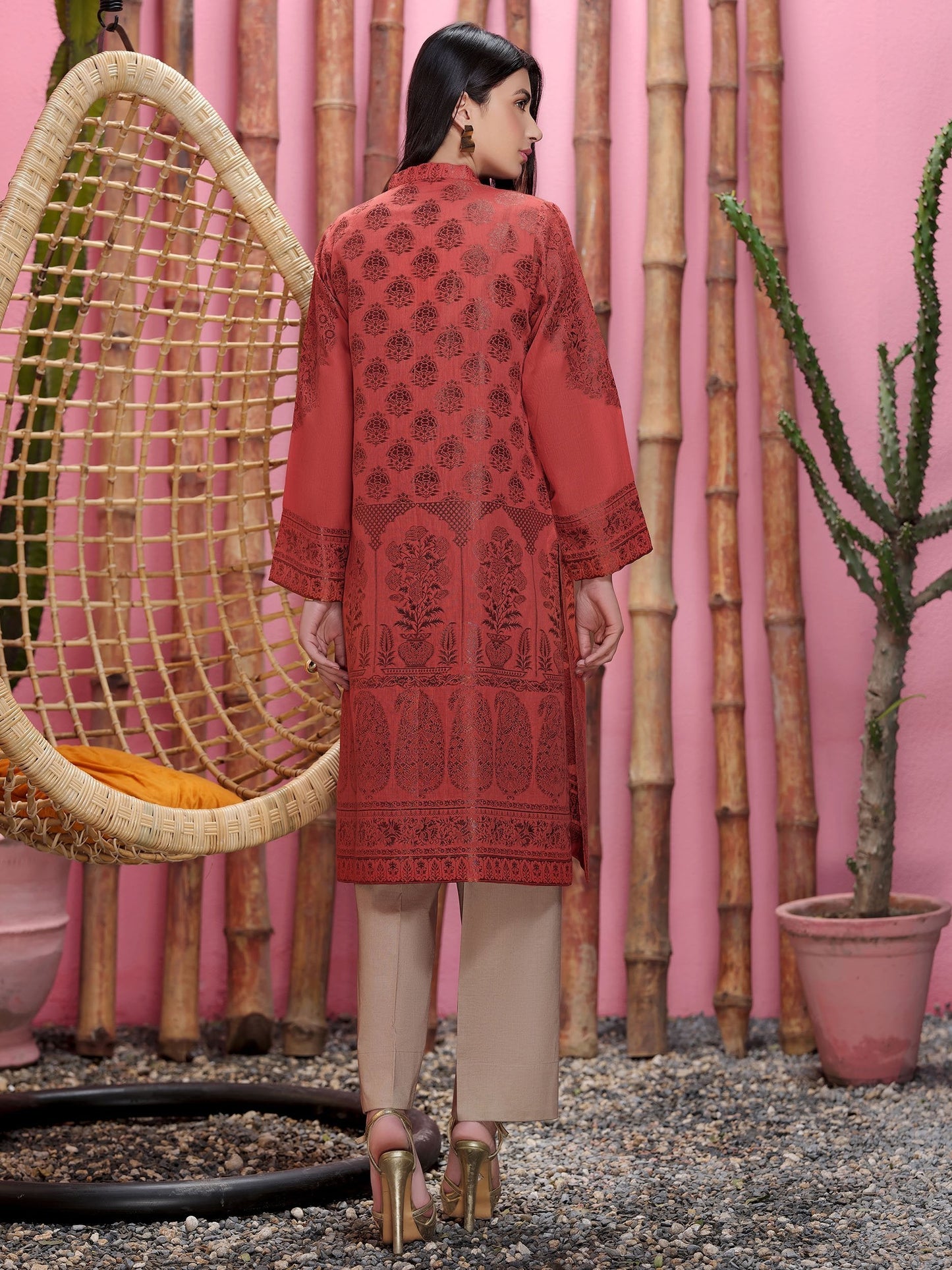 2-Pc Jacquard Suit