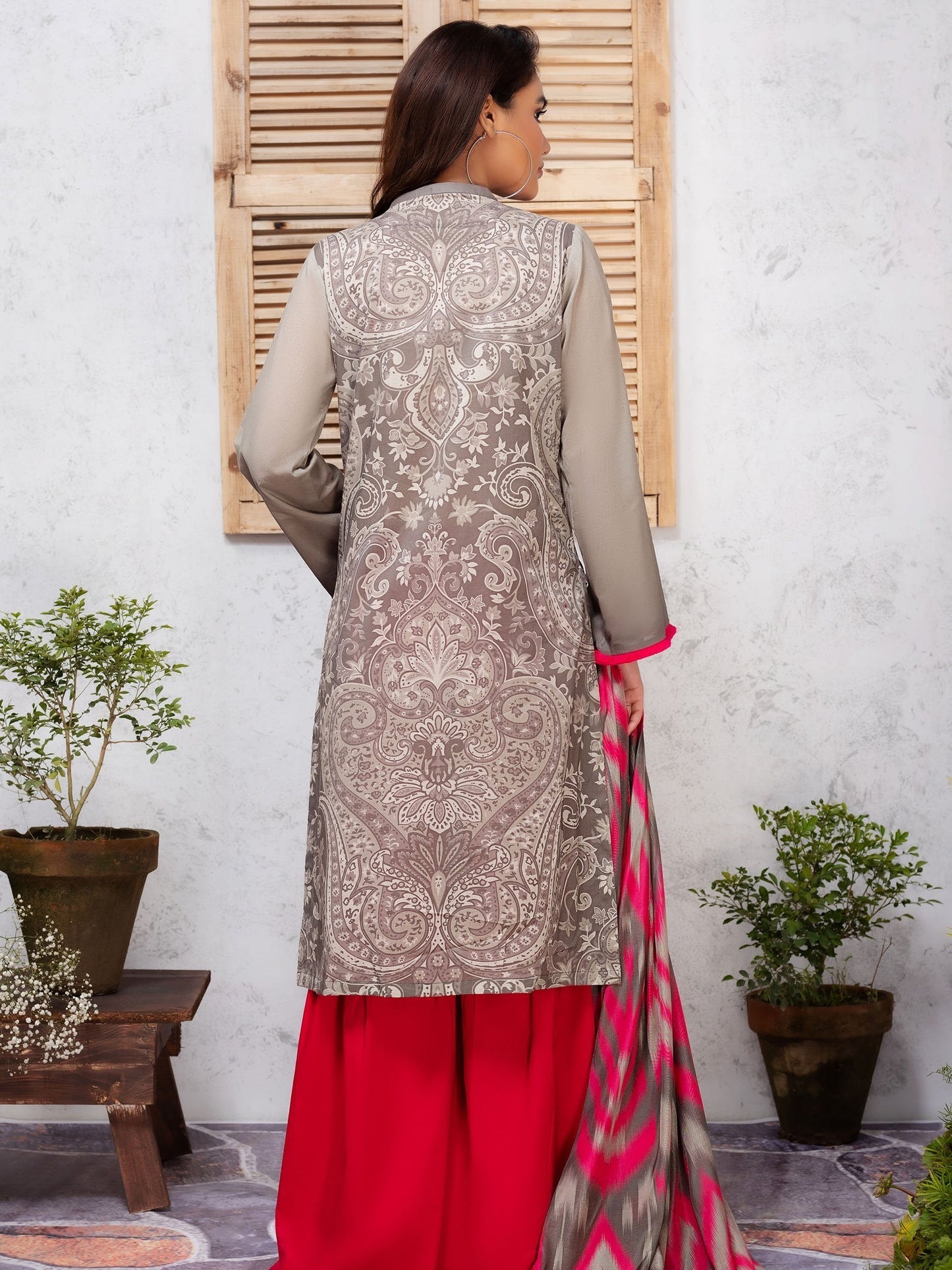 2-Pc Embroidered Lawn Suit