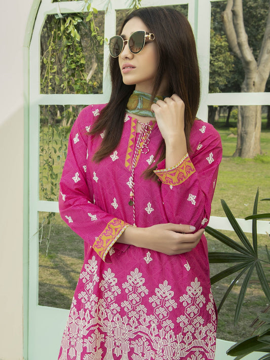 2-Pc Embroidered Lawn Suit
