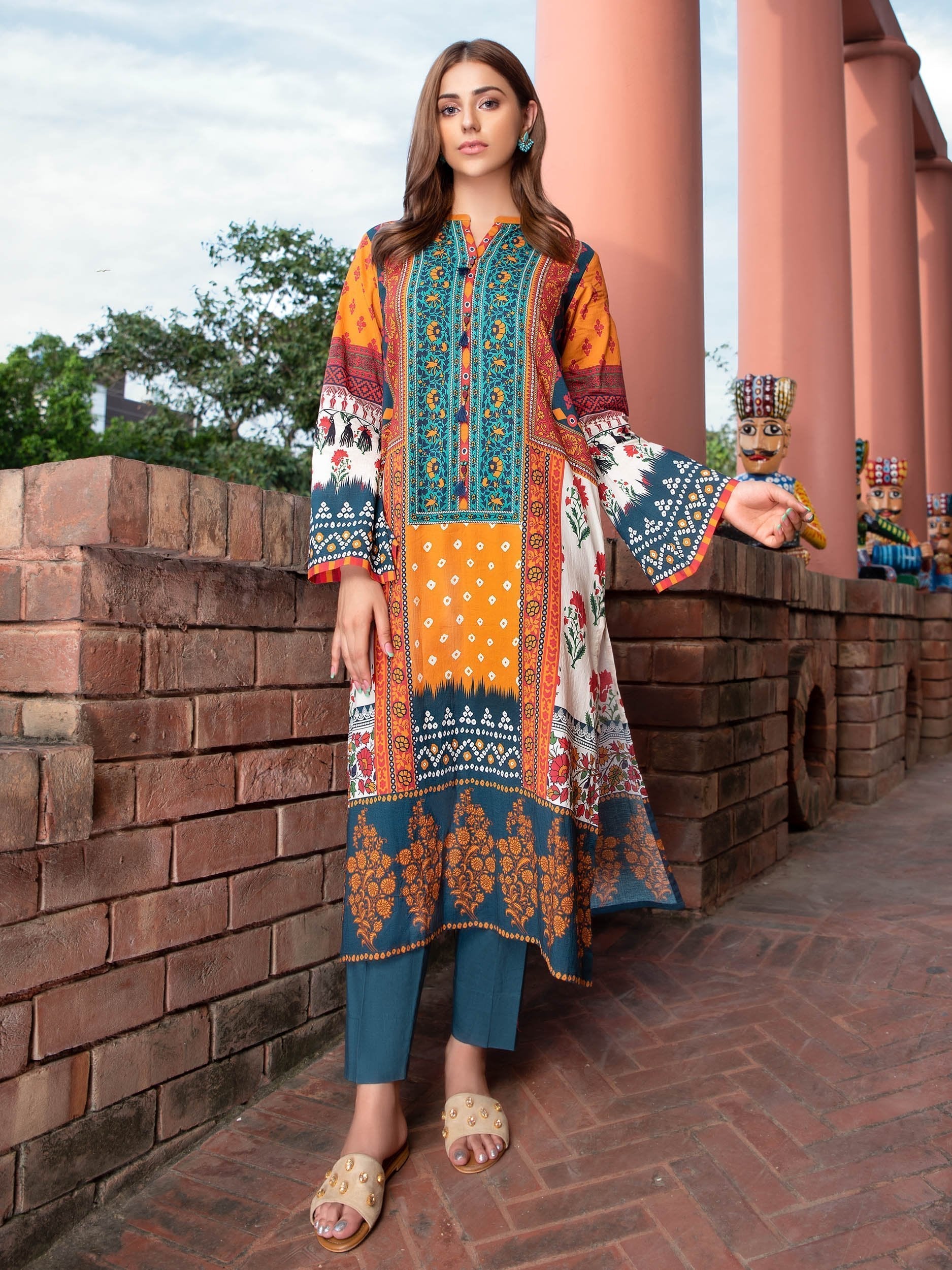 2-Pc Cambric Suit