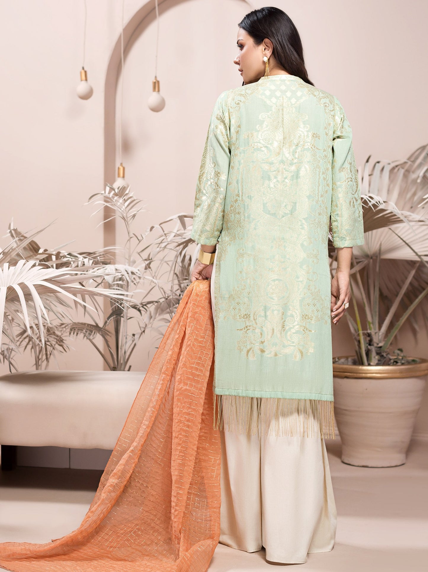 2-Pc Jacquard Suit
